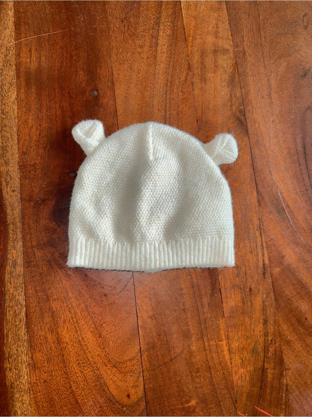 Kids Cream Knit Bear-Ear Hat‎ - Cozy Baby Beanie